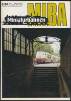 1984 MIBA Miniaturbahnen vasútmodellező folyóirat 2 száma (május, június), német nyelven