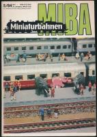 1984 MIBA Miniaturbahnen vasútmodellező folyóirat 2 száma (május, június), német nyelven