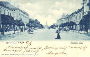 1899 Debrecen, Kossuth utca, üzletek