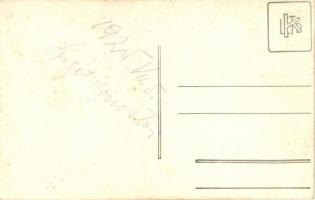 1925 Szigetmonostor, fürdőzők kártyajáték közben. photo