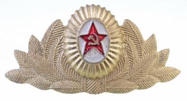 Szovjetunió DN Sapkajelvény, festett T:2 Soviet Union ND Cap badge, painted C:XF