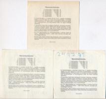 1990. "Bongó" sorsjegy 10Ft értékben (3x) T:II-III