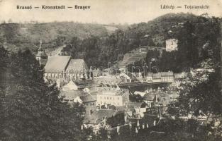 Brassó, Kronstadt, Brasov; látkép / panorama view