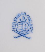 Herendi Eton mintás süteményes készlet, kézzel festett, jelzett, hibátlan, d:16,5 cm ( 6×), d:27,5 c...