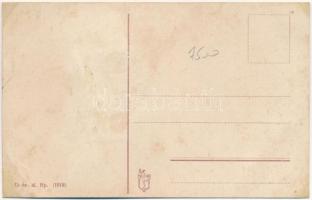 Balatonlelle, postás leporellólap, belül villák és nyaralók (r)