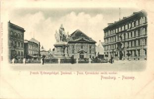 Pozsony, Pressburg, Bratislava;  Koronázási emlékszobor / monument