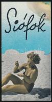 cca 1930 Siófok, 2 db turisztikai reklám nyomtatvány, 15x7,5 és 12x8,5 cm