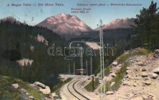 Tátra, Villamos vasúti pálya / Elektrische Bahnstrecke / Electric tram railway track