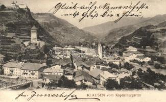 Chiusa, Klausen (Südtirol); vom Kapuzinergarten / from the garden of the monastery