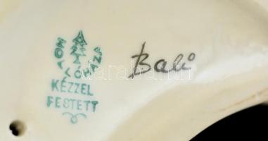 Hollóházi porcelán sirályok ( 2db), kézzel festett, jelzett, egyiken apró lepattanással, m:8,5 cm h:...