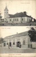 Baranyaszentistván, Petlovac; Templom és plébánia, Tickert Wendel vendéglője és saját kiadása / church and parish, publishers restaurant (EK)