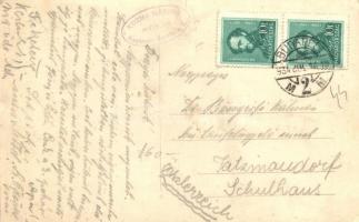 1934 Balatonfenyves, Pensio, szálloda és étterem, kerékpárok, zenekar. Kozma Márton photo (EK)