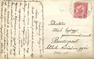 1918 Mezőkomárom, Gépjavító műhely belső, Sió-szabályozás. photo (EK)