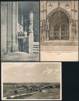 7 db RÉGI felvidéki városképes lap, vegyes minőség / 7 pre-1945 Slovakian town-view postcards in mix...