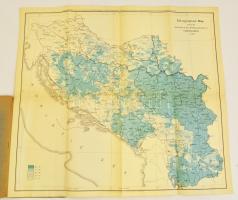 1924 Ethnographical Map showing the distribution of the Orthodox population in Yugoslavia, 1:1500000, Belgrád, Government Statistical Office, 50×54 cm