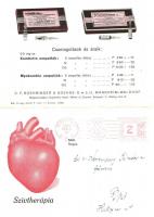 Szívtherápia. Kombetin és Myokombin gyógyszer kihajtható reklámlap. C.F. Boehringer & Sohne / he...