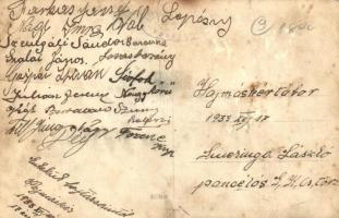 1933 Hajmáskér, honvéd katonák csoportképe / Hungarian soldiers' group photo (fa)