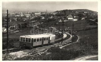Budapest XII. Látkép a budai hegyekről, fogaskerekű vasút (EK)