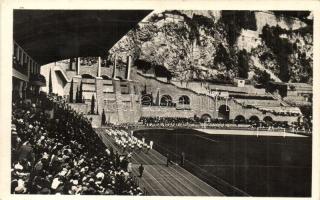 Monaco, stadium with athletes