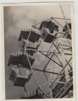 cca 1930 Bp., Óriáskerék a Városligetben, fotó, hátulján feliratozva, 12×9 cm
