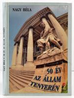 Nagy Béla: 50 év az állam tenyerén. A váradi magyar színjátszás képeskönyve (1948-1998.) Nagyvárad, 1998, Editura Imprimeriei de Vest. Fekete-fehér fotókkal illusztrálva. Kiadói kartonált papírkötés. A szerző által dedikált.