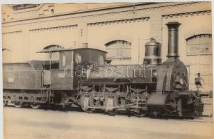 cca 1920-1930 Ganz-mozdony, fotó, 11,5×17,5 cm