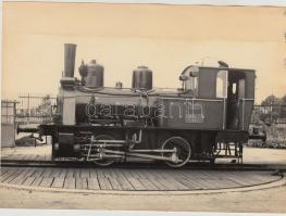 cca 1920-1930 Ganz-mozdony, fotó, 13×17,5 cm