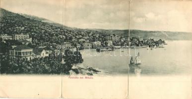 Abbazia. three-tiled panorama card (r)