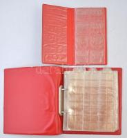 3db kisalakú érmeberakó + egy gyűrűs érmeberakó 17 berakólappal, mind használt állapotban