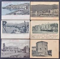 Kb. 298 db RÉGI olasz városképes lap dobozban / Cca. 298 pre-1945 Italian town-view postcards in a box