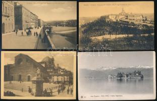 Kb. 298 db RÉGI olasz városképes lap dobozban / Cca. 298 pre-1945 Italian town-view postcards in a b...