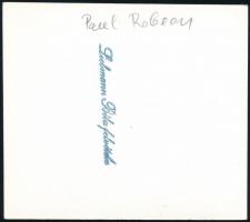 1960 Paul Robeson (1898-1976) amerikai énekes Budapesten, Liebmann Béla pecséttel jelzett felvétele,...