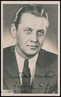 1943 Pálóczy László színész aláírása őt magát ábrázoló fotón