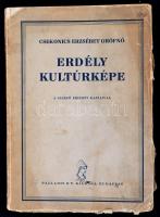 Csekonics Erzsébet: Erdély kultúrképe. A szerző eredeti rajzaival. Bp.,(1929), Palladis, 214 p. Szövegközti és egészoldalas rajzokkal. Kiadói papírkötés, megviselt állapotban, szakadozott, kissé hiányos borítóval, hiányzó címlappal.