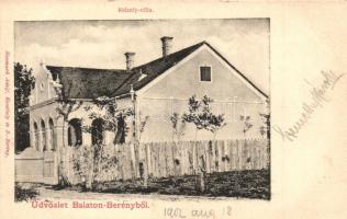 Balatonberény, Kelenfy villa. Neumark Adolf kiadása
