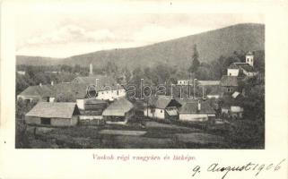 Vaskóh, Vascau; Régi vasgyár látképe. Miklóssy József kiadása / iron works, factory (EK)