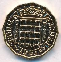 Nagy-Britannia 1967. 3p Ni-sárgaréz "II. Erzsébet" T:1
Great Britain 1967. 3 Pence Ni-Bra...