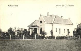 Balatonszemes, Faluszemes; Huber és Kohn villák