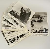 cca 1960-1980 Katasztrófák 13 db MTI sajtófotó 26x22 cm