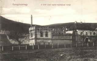 Gyergyószárhegy, Szárhegy, Lazarea; Gróf Lázár család kastély romjai. Kiadja Lázár I. István és Gerő / castle ruins (EK)