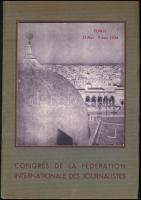 1934 A Tunisi újságíró kongresszus kiadványa / Congres de la Federation Internationale des Journalistes. Booklet with many pictures