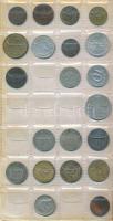 105db-os vegyes osztrák és német fémpénz tétel, albumba rendezve T:vegyes 105pcs of various Austrian and German metal coins in album C:mixed