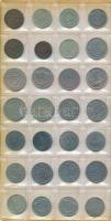 105db-os vegyes osztrák és német fémpénz tétel, albumba rendezve T:vegyes
105pcs of various Austria...