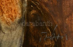 Jelzés nélkül: Női portré. Akvarell, papír, 41×29 cm