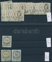 Sok klf okmánybélyeg 3 db stecklapon