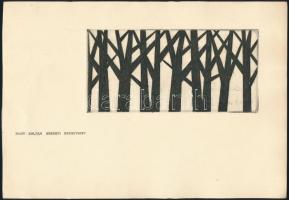 Főleg rézkarcokból álló kisgrafika tétel: 25 db grafika Papp Oszkár, Feledy Pál, Barczy Gyula, Nagy ...