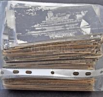 Kb. 408 db MODERN retro fekete-fehér magyar városképes lap kisebb településekkel. 11 db régi lappal ...