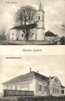 Niczkyfalva, Kutas, Nitchidorf; Római katolikus templom, Csendőrségi laktanya. Kiss Pál kiadása / church, gendarmerie barracks (EK)