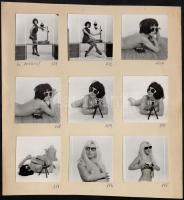 cca 1960-1970 6 db régi erotikus és pin up fotó klf méretben