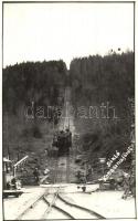 1941 Kovásznafürdő, Covasna; sikló vasút Kommandóra / funicular to Comandau. photo